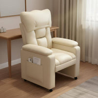 Lazy Sofa Thickly Padded Ergonomic Recliner Chair with Adjustable Backrest Footrest and Swivel Function Suitable for Home Office Student Dormitory Gaming Room Living Room
