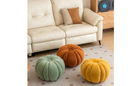 Pumpkin Stool Decorative Pumpkin Ottoman Cushioned for Bedroom