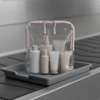 Clear Toiletry Bag Portable Transparent Makeup Pouch Easy to Spotless Transparent Makeup Bag for Women