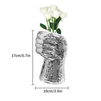Face Vase Sculptural Mosaic Vase Decorative