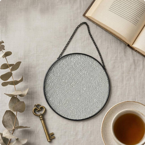 Glass Sun Catcher European Vintage Aesthetic Textured Glass Suncatcher