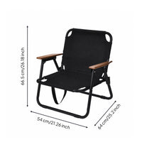 Folding Outdoor Chair Foldable Camping Chair Compact Furniture for Backyard, Patio