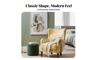 High spine Support Button-Tufted highrear armchair Chair Small Apartment perfect for Armchair timeless Design Indoor Furniture Comfortable Seating for Homeowners, Readers, Interior Decorators, Living Room, Bedroom, Home Office, perusing alcove
