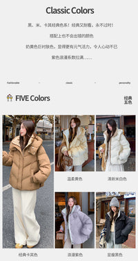 超好看短款羽绒服女款冬季2025新款今年流行爆款棉服加厚保暖外套