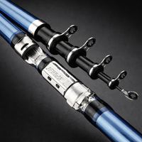 Carbon Fiber Telescopic Fishing Rod, 5 Section Very Hard Fishing Pole, Portable Freshwater Fishing Rod for Stream, Reservoir, Pond