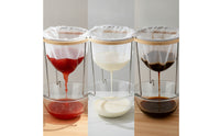Stainless Metal & Gelatin Strainer with Stand Rust-Resistant Strainer with Mesh Bag Long-Lasting Filtering Stand Countertop for Home Cooks