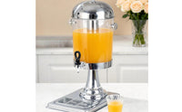 Transparent Drink Dispenser Domed Lid Tap Dispenser Drain Tray Drinkware Raised Stand