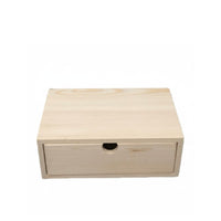 Wood Desktop Drawer Organizer, Stackable Storage Box