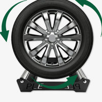 Shiny Rollers 360° Rotating Tire Stand Rectangular Rolling Wheel Detailing Stand
