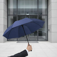 Large Canopy Straight Handle Umbrella Auto Open Automatic Umbrella Reinforced Heavy Duty for Commuters, Travel