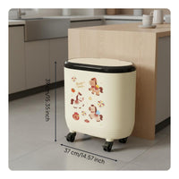 Standing Trash Can with Legs Easy to Clean High-Foot Kitchen Waste Basket Reliable Liner Holder Wastebasket for Kids