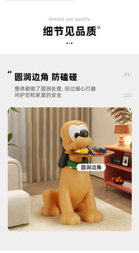 创意小狗边几客厅沙发边柜小茶几卡通可爱落地摆件移动置物床头柜 现货速发❤️B-胖虎落地摆件YYC5393