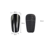 Carbon Fiber Shin Guards EVA Foam Backed Shin Guards with Carrying Case Hard Shell for Adults