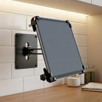 Wall Mount with Articulated Arm Rotating Anti-Theft Stand with Clamp Heavy-Duty for Retail Stores, Reception Counters
