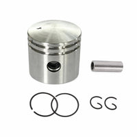 Piston Assembly Metal Piston with Rings Fit Part for Mechanics, Hobbyists