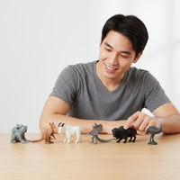 6 Pieces Mini Woodland Animal Figures Woodland Animal Playset Educational Realistic Wildlife Figurines for Kids