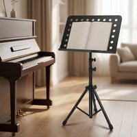 Perforated Portable Folding Music Stand Carrying Bag Tripod Music Stand