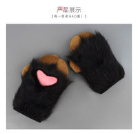 可爱小羊兽爪手套毛绒爪子兽装fursuit网红表演舞会cos道具furry