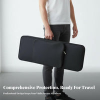 Oxford Cloth Violin Box Lightweight Foam Violin Protective Case Musical Instrument Accessory Long-Lasting Backpack Straps