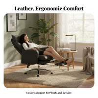 Highspine managerial Chair Lumbar Support Computer Seat Ergonomic Design Adjustable Height for Professionals, Students