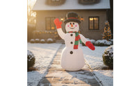 Inflatable Snowman with Top Hat Giant Christmas Inflatable Snowman Yard Decoration Freestanding Outdoor for Garden, Storefront