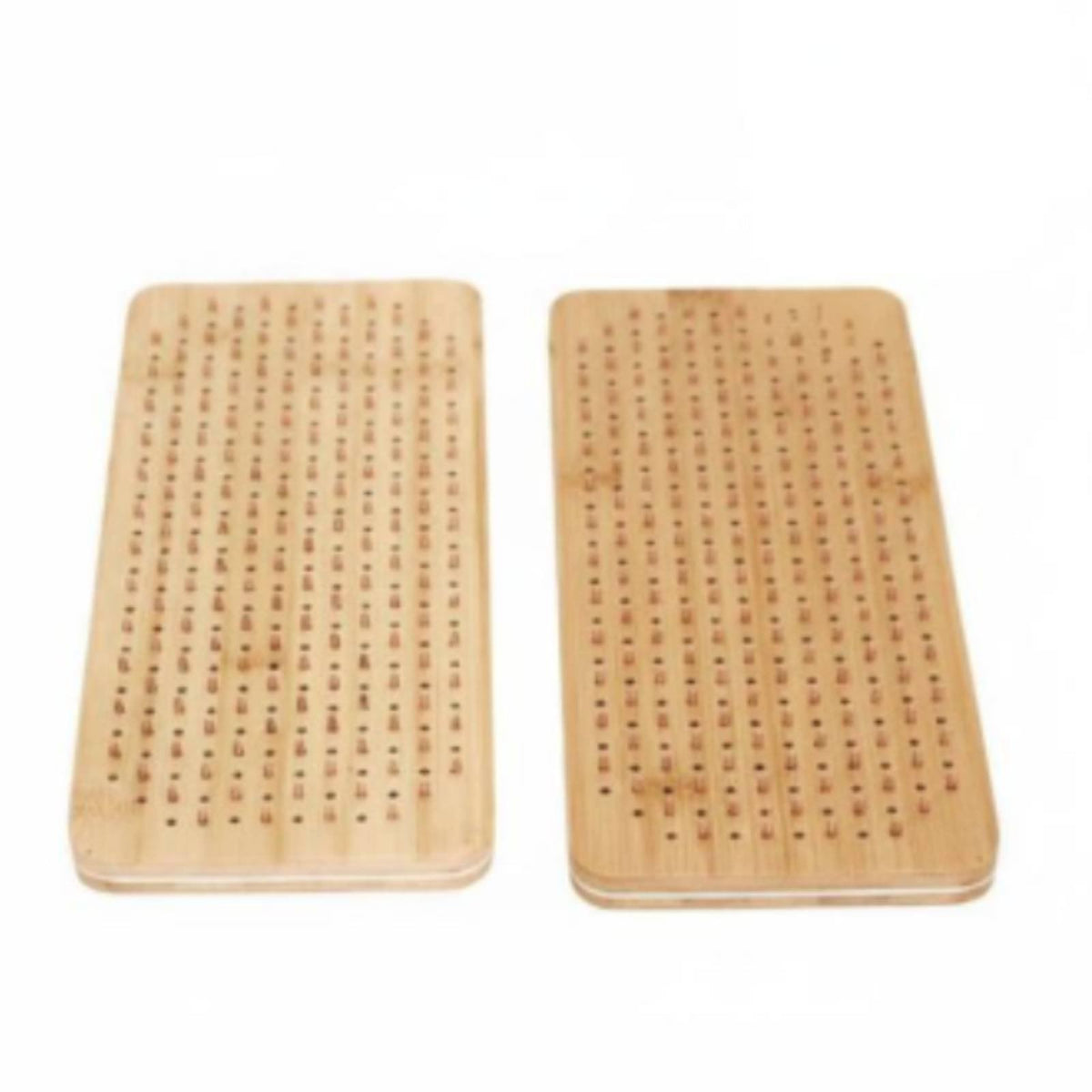 2 Pieces Massage Nail Foot Board Relaxation Wooden Acupressure Board Stress Relief for Home