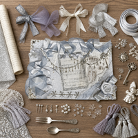 Silver Ita Bag Display Board DIY Material Kit for Anime Merch Decoration