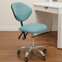 Adjustable Swivel Stool Upholstered Adjustable Rolling Stool Compact