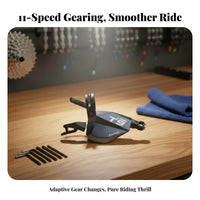 11-Ratio Derailleur Groupset Damping Technology Mountain Bike Shifter and Derailleur Set Smooth Gearing Rough Terrain Bike 11-Ratio Gear Set