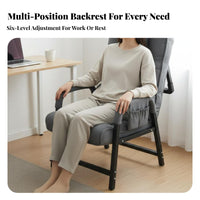 Folding Recliner with Footrest Foldable Strong & Practicalsign Computer Armchair Reclining Rearrest Highspine for Office Workers
