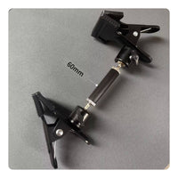 Twin Ball Head Clamp Universal Fit Super Clamp Mount Quick Lock Knob for Desk