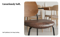 Table-Hooking Seat Modern Minimalist Contemporary Dining Chair Hangable Design Antiscrape Armrest Pads for Restaurant Owners
