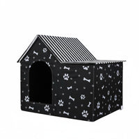 Foldable Pet House textile Covered Foldable Cat House Arched Entrance Cat Shelter for Cats