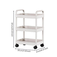 Rolling Storage Cart Narrow Furniture Portable for Bathroom