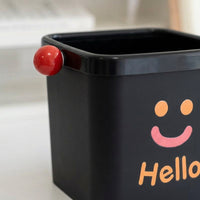 Desktop Trash Can Stylish with Lid 16cm Square Mini Trash Can for Desk Living Room Bedroom