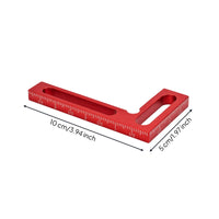 Woodworking Square Aluminum Alloy Right Angle Ruler L-Square Ruler 90-Degree Measuring Tool Laser-Etched for Woodworkers