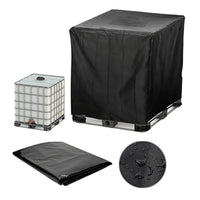 210D Oxford Cloth IBC Ton Bucket Cover 1000L Outdoor Water Tank Cover with Zipper and Lid, Waterproof, Dustproof, Heat Insulation