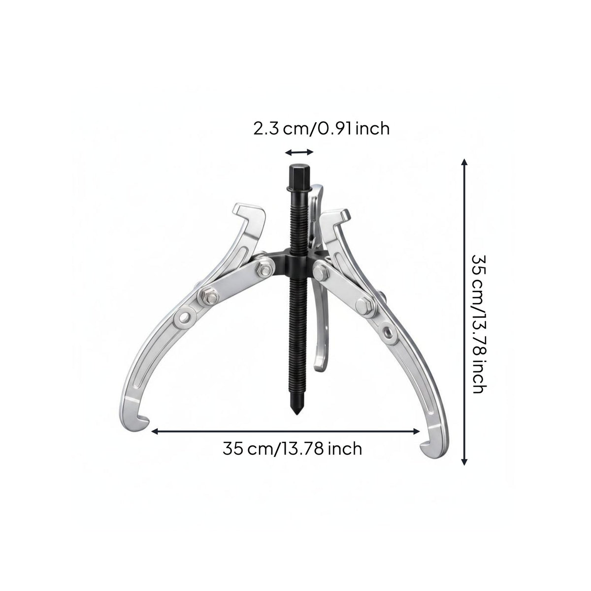3 Jaw Puller High Rotational Force Bearing Puller Wide Opening for Garage