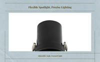 Rotatable LED ceiling spotlight