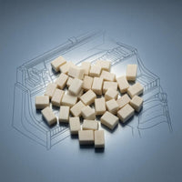 90 Pieces Wool Piano Repair Block Beige Whippen Hammer Pillow Block 17 Mm