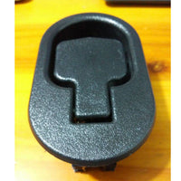 ABS Plastic Round Electroplated Black Handle for Office Furniture