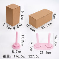Bamboo Yarn Holder Desktop Spool Stand Rotating Wooden Winding Tool