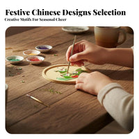 新年掐丝珐琅画手工diy材料包杯垫非遗初学者团建活动社区沙龙