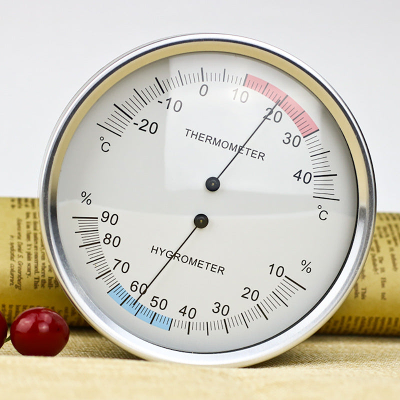 132mm Dial Bimetallic Thermometer Hygrometer for Home, Warehouse, Hospital, Storage Room