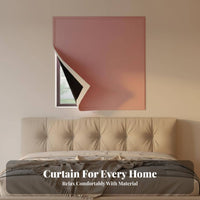 press-on-adhering light-blocking Curtain Light Blocking Sun Shade Protection for Apartment