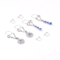 Water Drop Shaped Non-Piercing Nipple Rings Set for Women (Stainless Steel)
