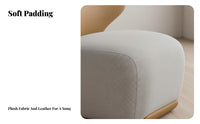 Upholstered Armchair Nordic Aesthetic Lounge Chair Modern Minimalist Comfortable Backrest for Adults, Living Room