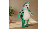 Battery-Powered Inflatable Frog Costume Quick Inflation Frog Cosplay Suit Lightweight for Party