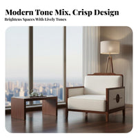 New Chinese aesthetic Wooden Frame Negotiation Chair Modern Minimalist Upholstered Armchair Elegant Design Single Seat Sofa Comfortable Upholstery for Business Professionals, Interior Designers, Meeting Room, Reception Area, Hotel Lobby, perusing alcove