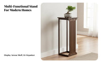 Multi-Tier Bamboo Display Rack New Chinese aesthetic Plant Stand Floor-Standing
